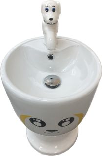 Детская раковина Laguraty 5620F на пьедестале белый